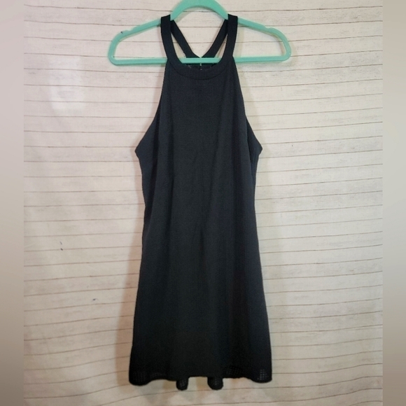 ASTR High Neck Halter Mini Black Shift Dress, sz Small - Picture 1 of 12